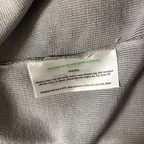 M.M. LaFleur Lalita 1.0 Dress Silk Jersey Off Shoulder Midi Light Gray NWT  XS - Picture 9 of 11